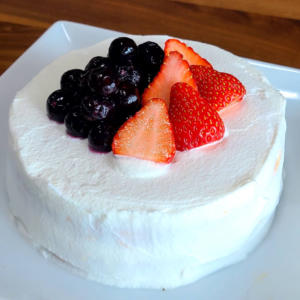 市販のスポンジで簡単 小さめジェンダーリビールケーキの作り方 あずの毎日おうちごはん